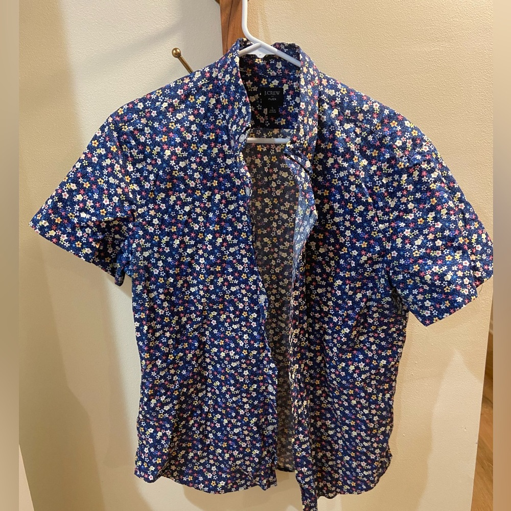 J Crew Floral Men’s short sleeve button down